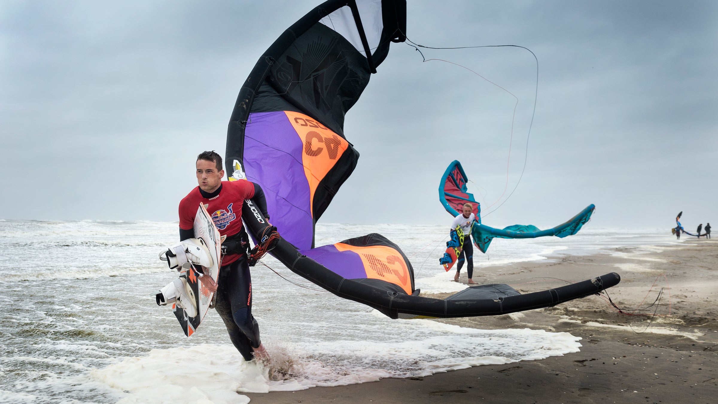 Kitesurfing: A descendant of the original man-lifter.