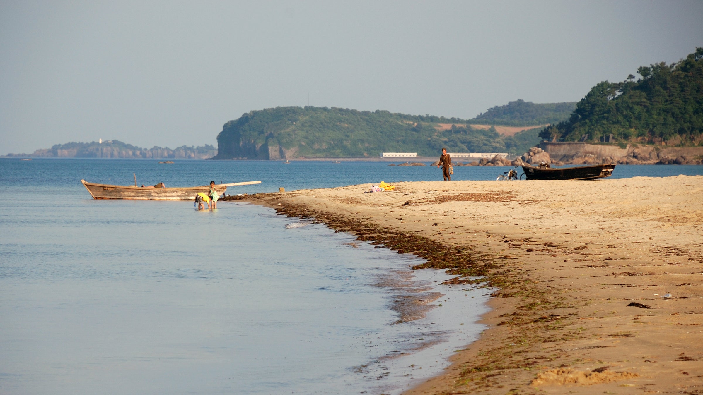 A group of tourists will visit North Korea's beaches in September. Pictured: Wŏnsan Beach.