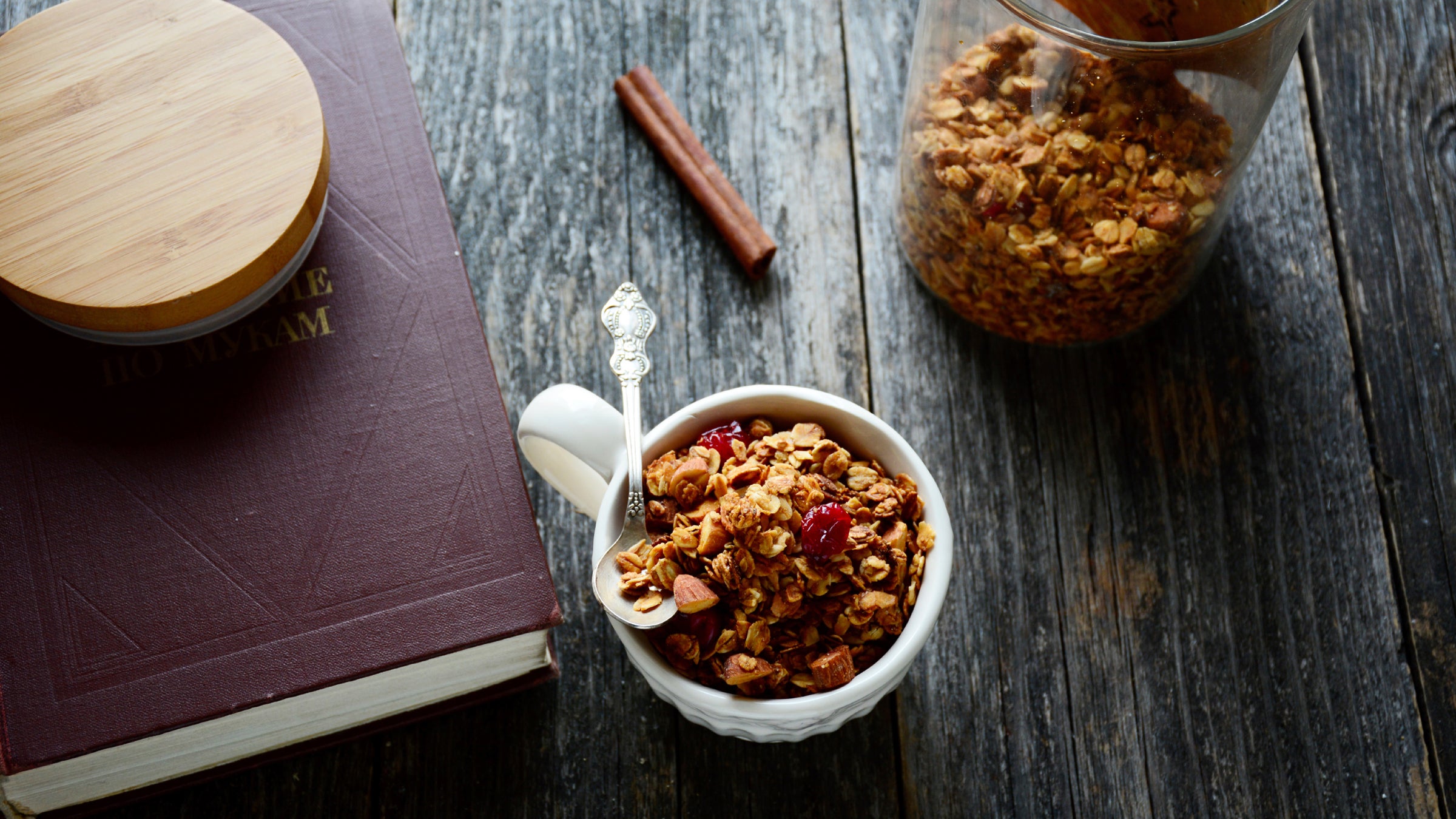 Our pick? Mountain House freeze-dried granola with milk and blueberries. 