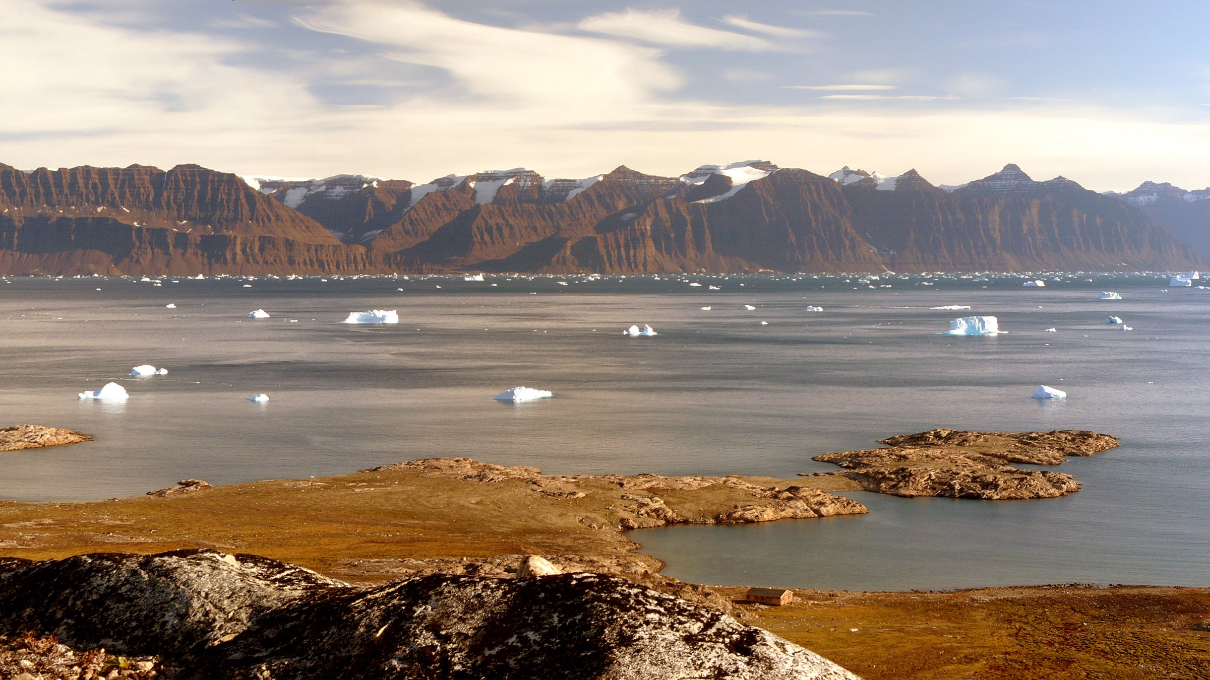 Mirror Wall is located in a rarely visited part of Greenland’s Scoresby Sund.