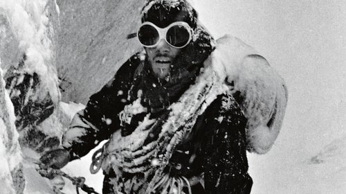 The North Face founder Doug Tompkins on the first ascent of Chile's Ruta de los Californianos in 1968. Cerro Fitz Roy, Chile.