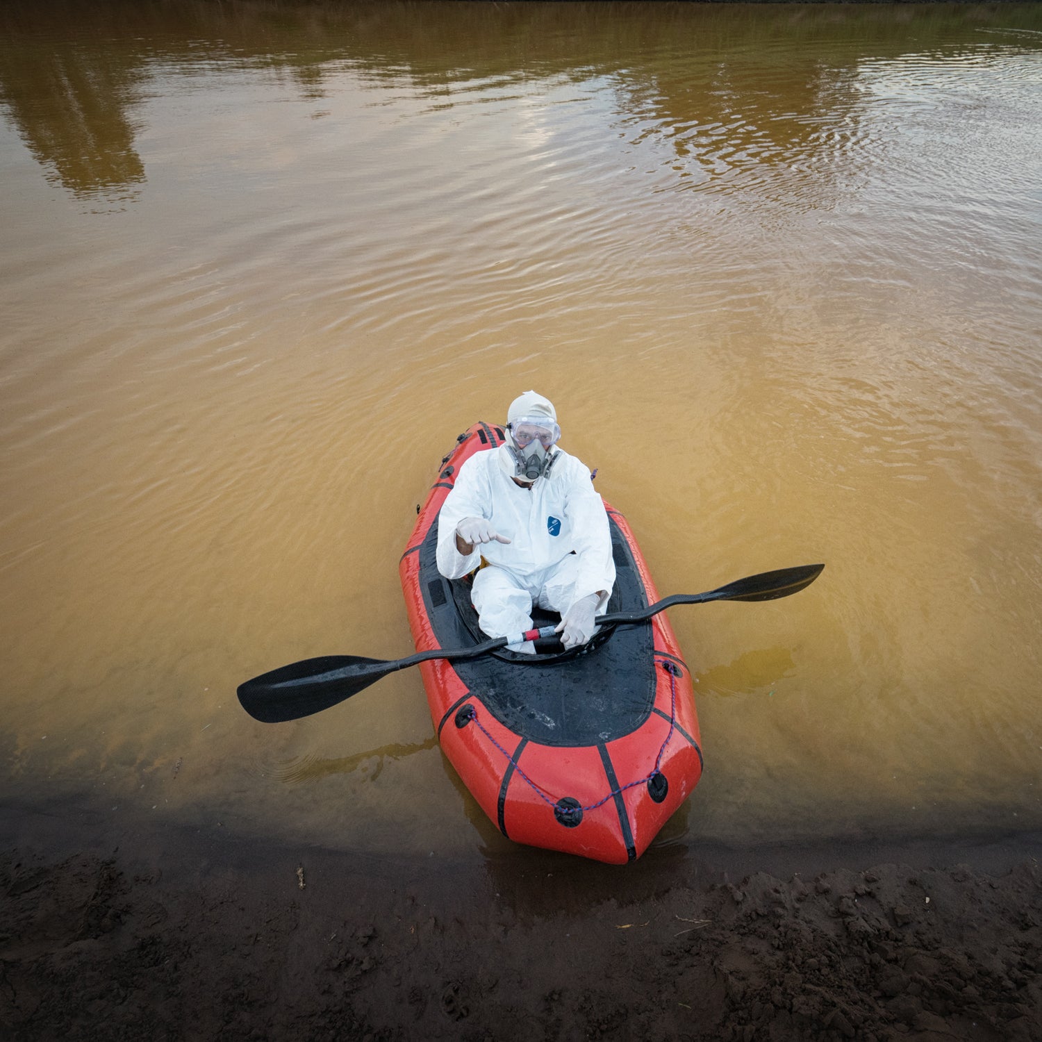 Nathan Shoutis suited up to paddle the Animas on Friday, August 7.