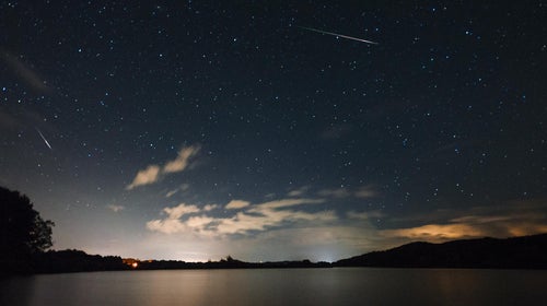 Up to 100 meteors per hour will cross the sky after 11 p.m. (local time) on Wednesday.