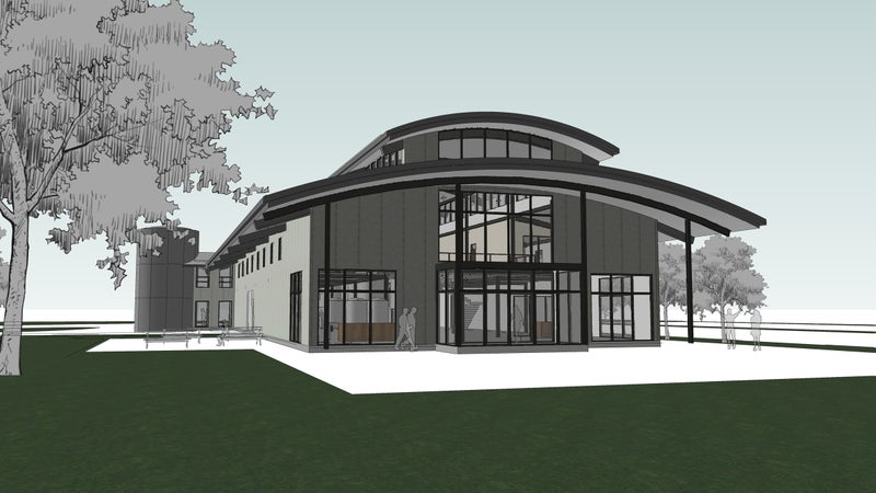 An artist's rendering of The Alchemist's new facility.