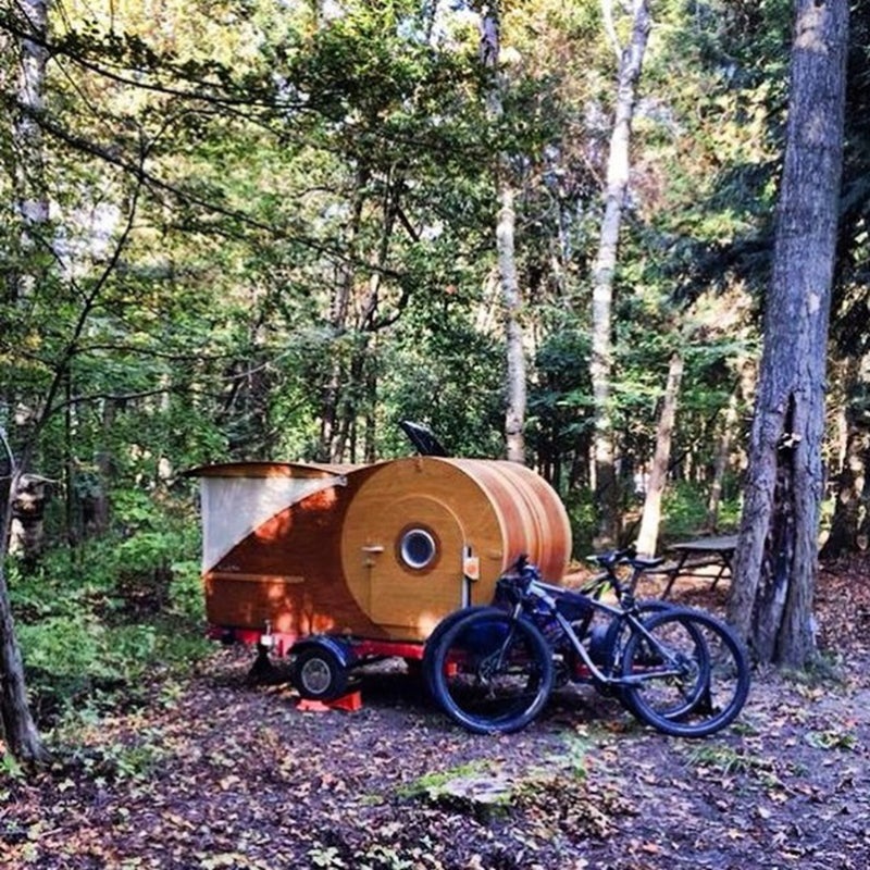 @gnat_f: #getoutandcamp #eloragorge #camping #outdoors #weekend #getaway #today #teardropcamper #specialized #bicycles #greatsleeps #StepIntoNature #grca #TowItϳԹ