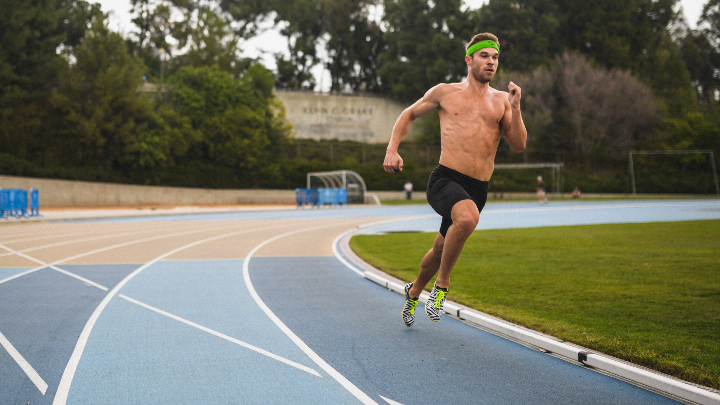 This isn't the first time Nick Symmonds has auctioned off some arm space.