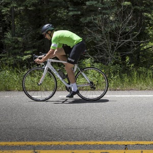 The Mourenx feels quick but also compliant—an impressively aggressive endurance bike.