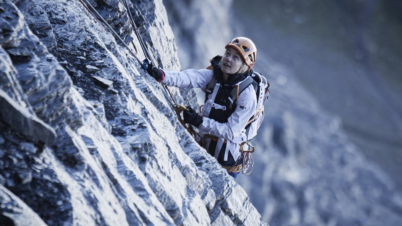 Sasha DiGiulian is the first woman and the first American to climb Magic Mushroom on the Eiger.
