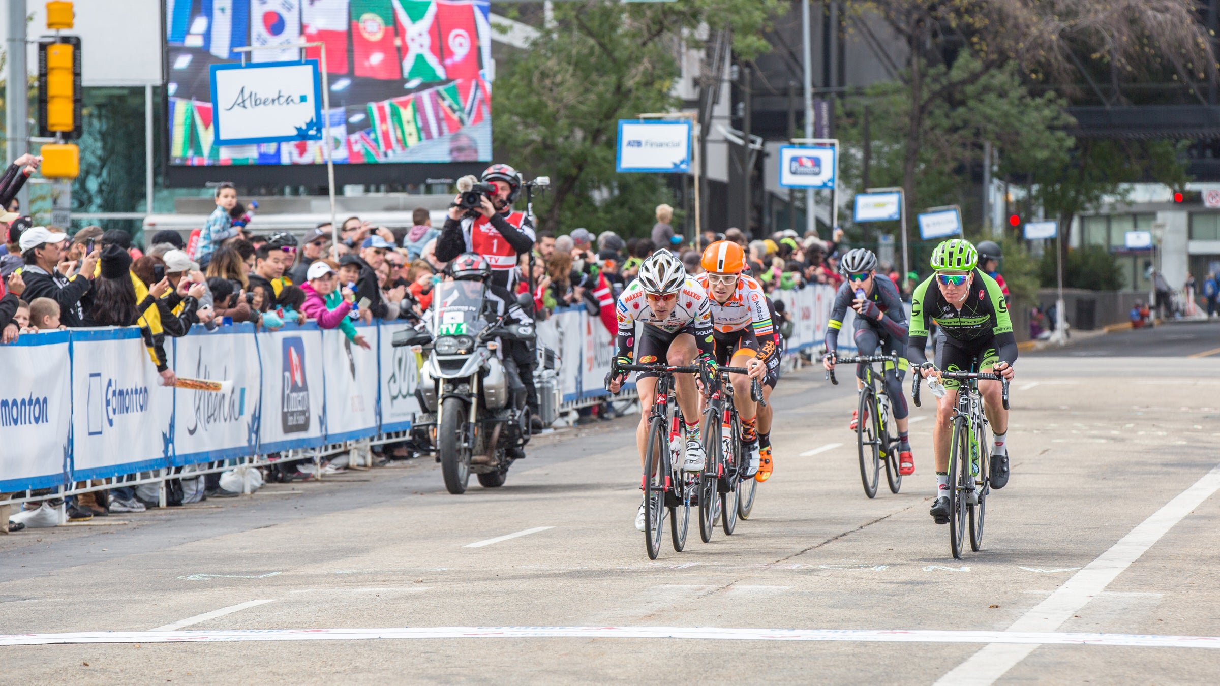 During the fifth stage of the Tour of Alberta, the field went off course.