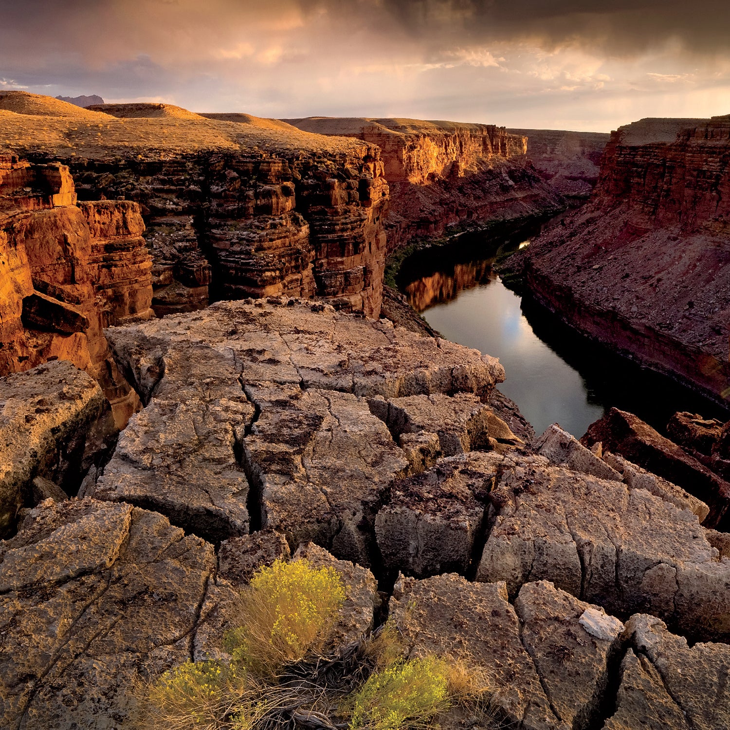 Storm clouds race over Marble Canyon, Grand Canyon National Rark, Arizona.