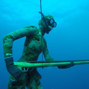 Valentine Thomas holds the world record for spearing the largest Atlantic Jackfish.
