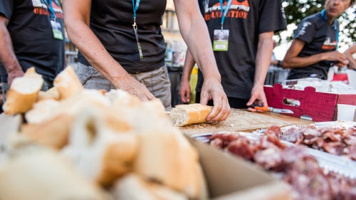 Baguettes and salami fuel runners when they’re craving carbs, fat, and salt.