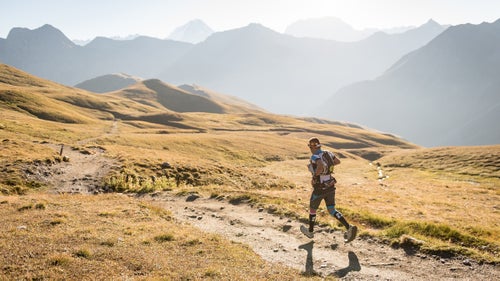 The Grand col Ferret, at 8,284 feet, is a high point on the UTMB.