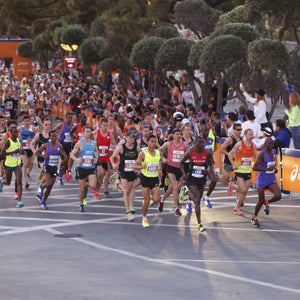 The 30th Los Angeles Marathon in March 2015. Skechers is now the title sponsor of the LA Marathon.