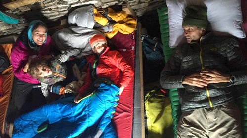 The O'Neills during their trip to the base of Makalu.