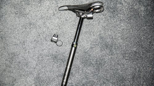 Dropper seat posts, which make technical riding easier by getting the saddle lower and out of the way, are all but requisite on high-end mountain bikes these days. But many of the designs are still complicated to install, especially with internal cable routings, and prone to slipping and failure. Enter the Vyron, which uses Magura's wireless electronic eLECT technology to actuate the post movement.
Read more about the Magura Vyron Wireless Dropper Seat Post.