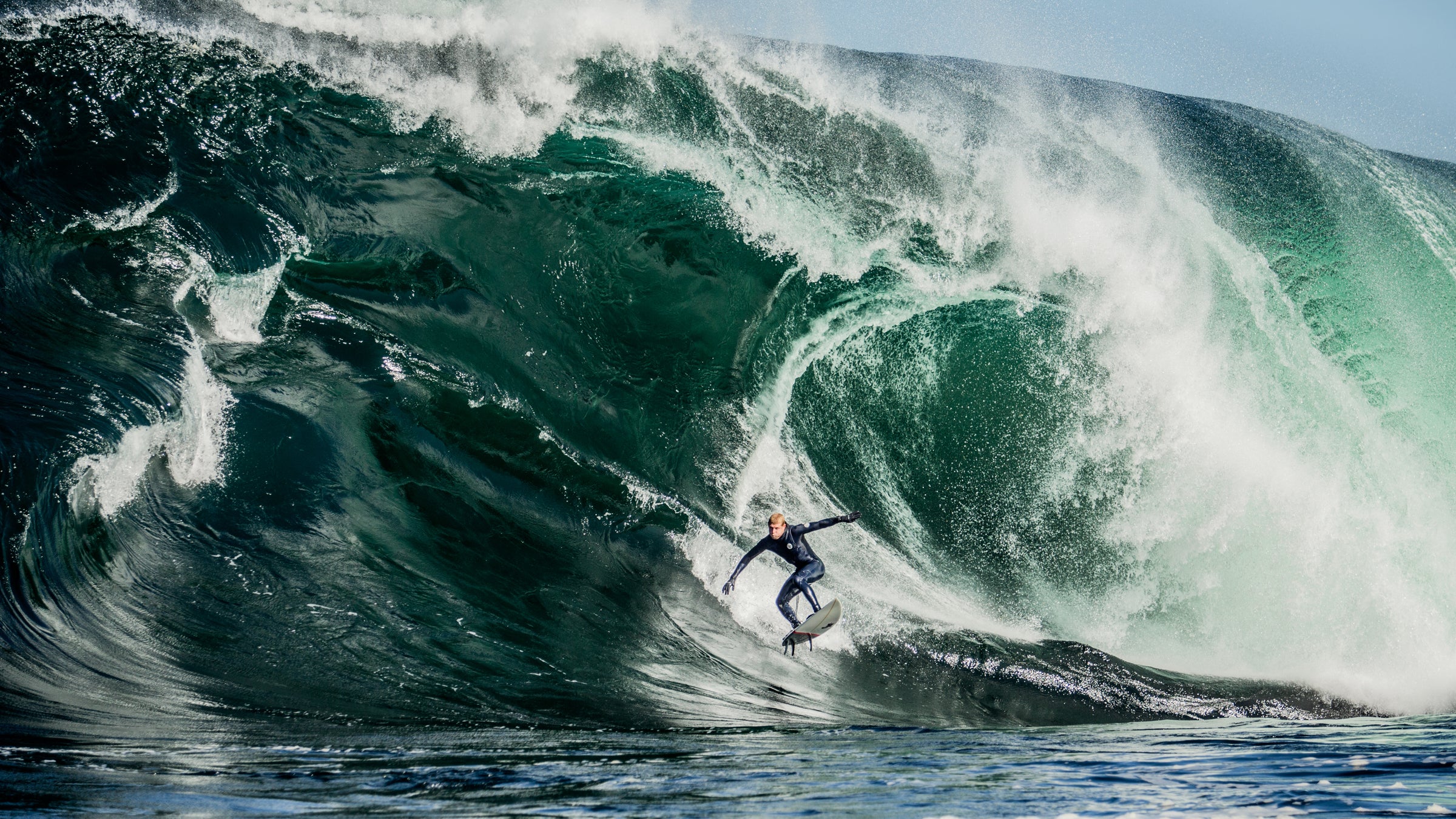Mick Fanning, pictured at Australia's Shipstern Bluff in August 2015, is a strong contender in fantasy surfing.