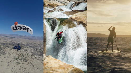 In this collaboration between 国产吃瓜黑料 Television, 国产吃瓜黑料 Magazine, and the Jeep鈩 brand, three of the world鈥檚 most elite athletes鈥攌ayaker Steve Fisher, professional stuntman and wingsuit pilot Rex Pemberton, and waterman Kai Lenny鈥攑ush the boundaries of what鈥檚 possible on three separate adventures.
