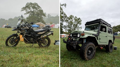 Indestructible vehicles of all kinds—jeeps, trucks, vans, and bikes—made an appearance at this year's Overland Expo.