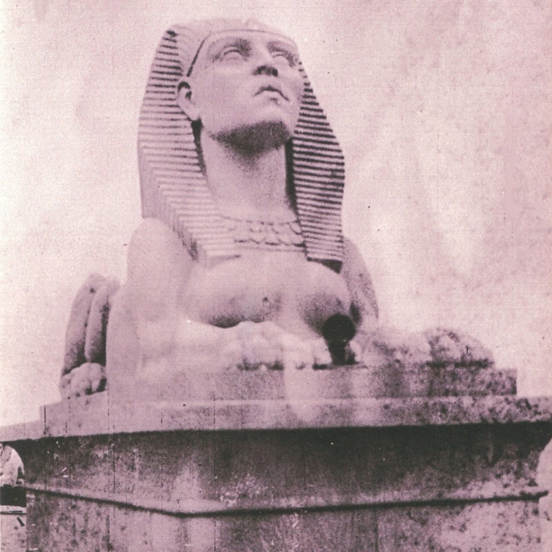 The sphinx on set in 1923.