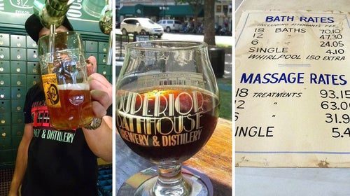 Superior Bathhouse Brewery and Distillery is the first brewery to open in a national park and use water direct from local hot springs.