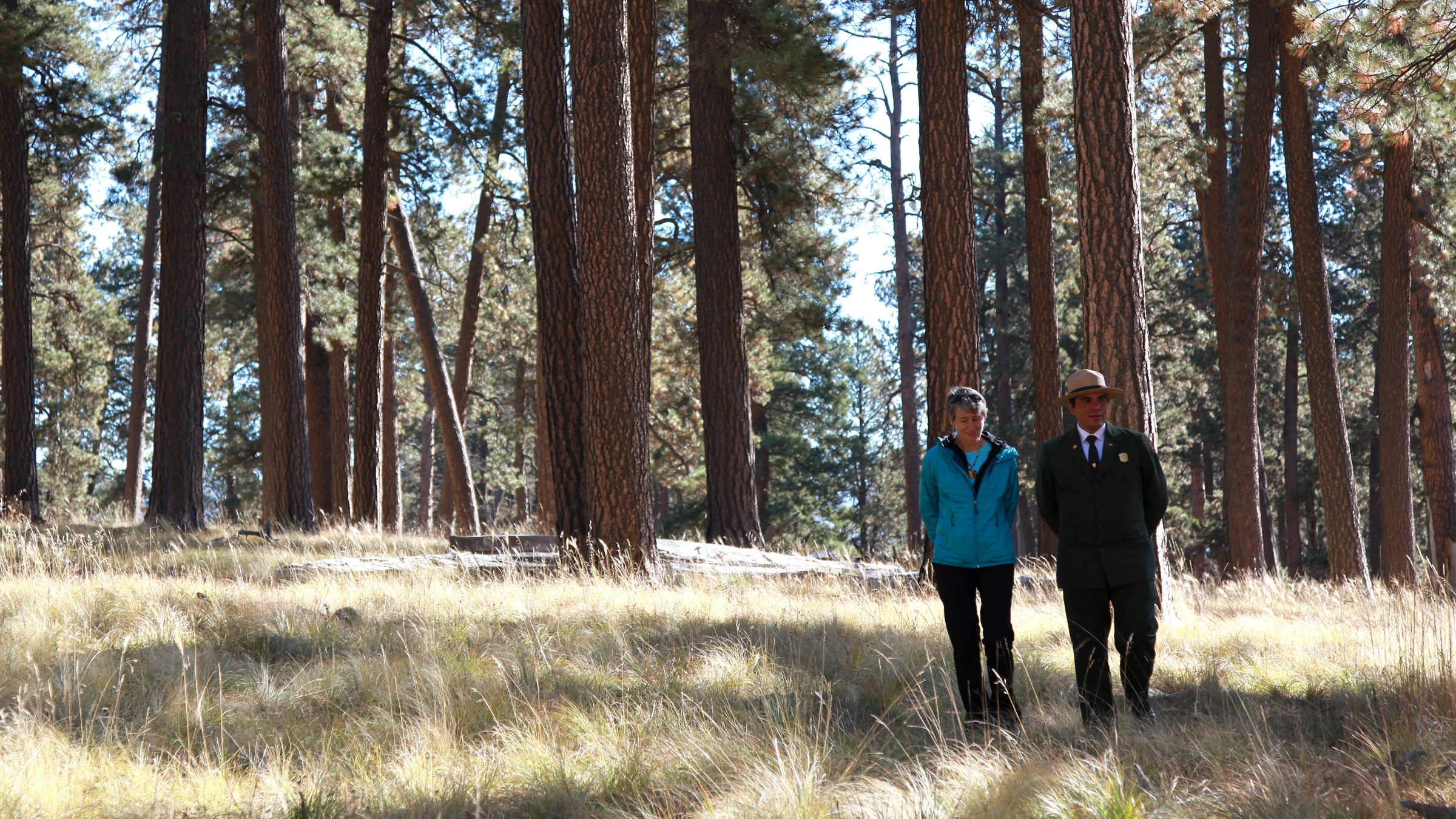 Sally Jewell met with New Mexico community leaders at Valles Caldera National Preserve.