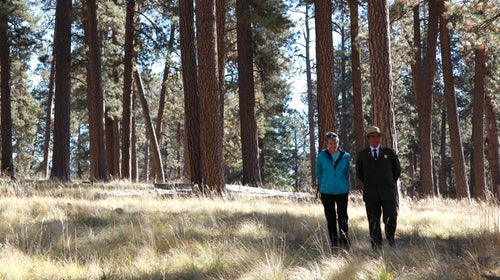 Sally Jewell met with New Mexico community leaders at Valles Caldera National Preserve.