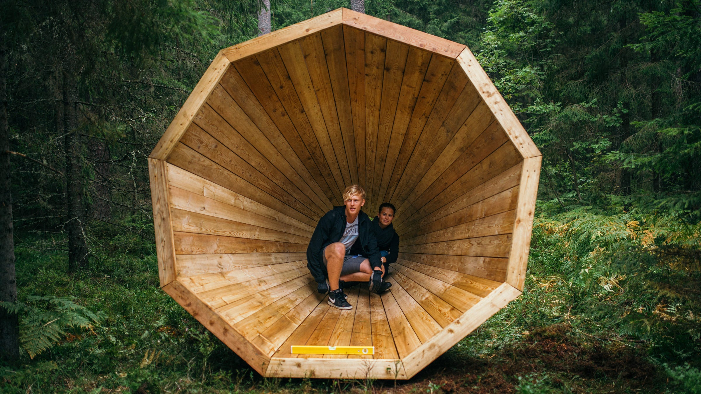 Students at the Estonian Academy of Arts joined with the Pähni Nature Centre to create the megaphones.