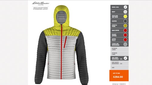 The ԹϺ magazine custom MicroTherm StormDown jacket