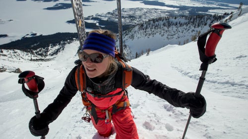 Photo: Sporting a Smartwool NTS MID250 Reversible Headband, about halfway up Mount Moran in Grand Teton National Park to film a sequence for TGR’s Almost Ablaze in March 2014.