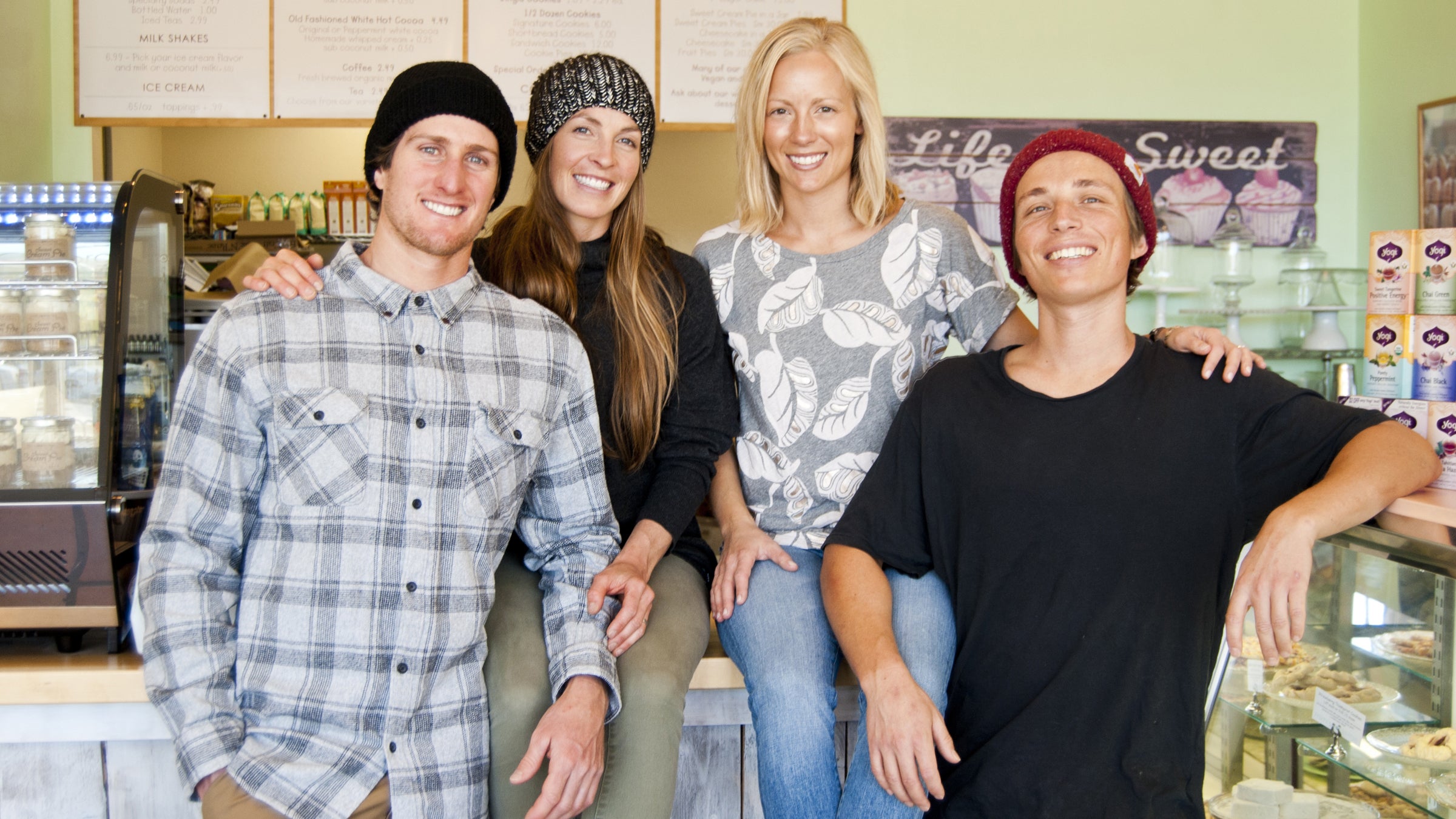 The owners of Mimi's Cookie Bar, from left: Chris Benchetler, Kimmy Fasani, Mimi Council, and Delaney Council.