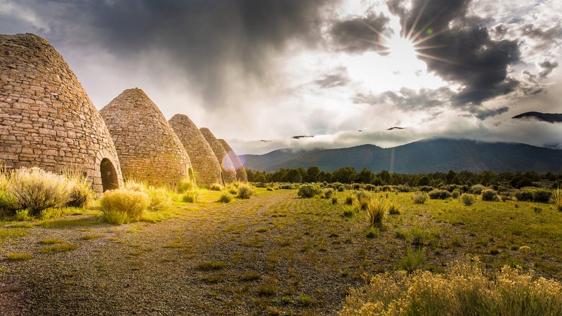 Some of the best-preserved charcoal ovens in the west, the Ward Charcoal Ovens, and nicely preserved by Nevada State Parks.