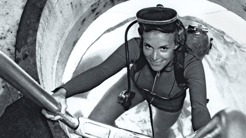 Earle during the 1970 Tektite II project, in which she and four other women scientists lived in an underwater capsule in the U.S. Virgin Islands for two weeks.