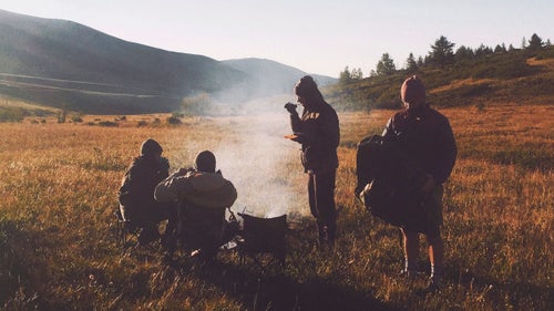 We set up camp next to a stream on the side of the road and started a fire with scattered wood and yak dung. Our guide, Inke, had fire in her eyes and wasn’t much for small talk. Dinner was pasta and beef—so was pretty much every meal.