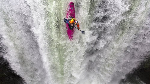 Dane Jackson at the Alseseca river's Tomata 1 Waterfalls in Tlapacoyan, Veracruz, Mexico, January 2015.