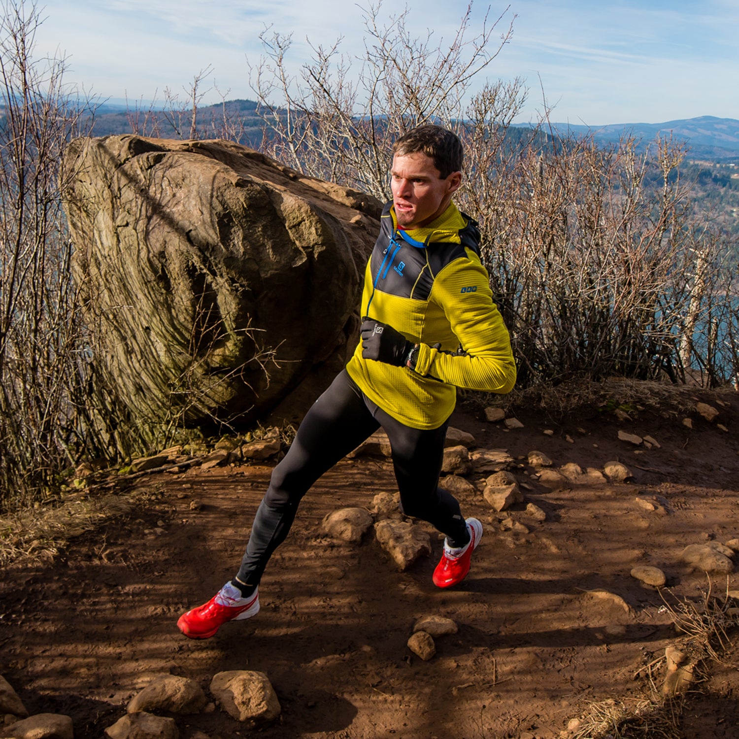 Oregon native Max King says he runs in his normal running shoes all year, even in winter.