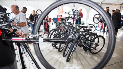 50 bikes were built, checked by professional mechanics, and packed up to meet their new owners.