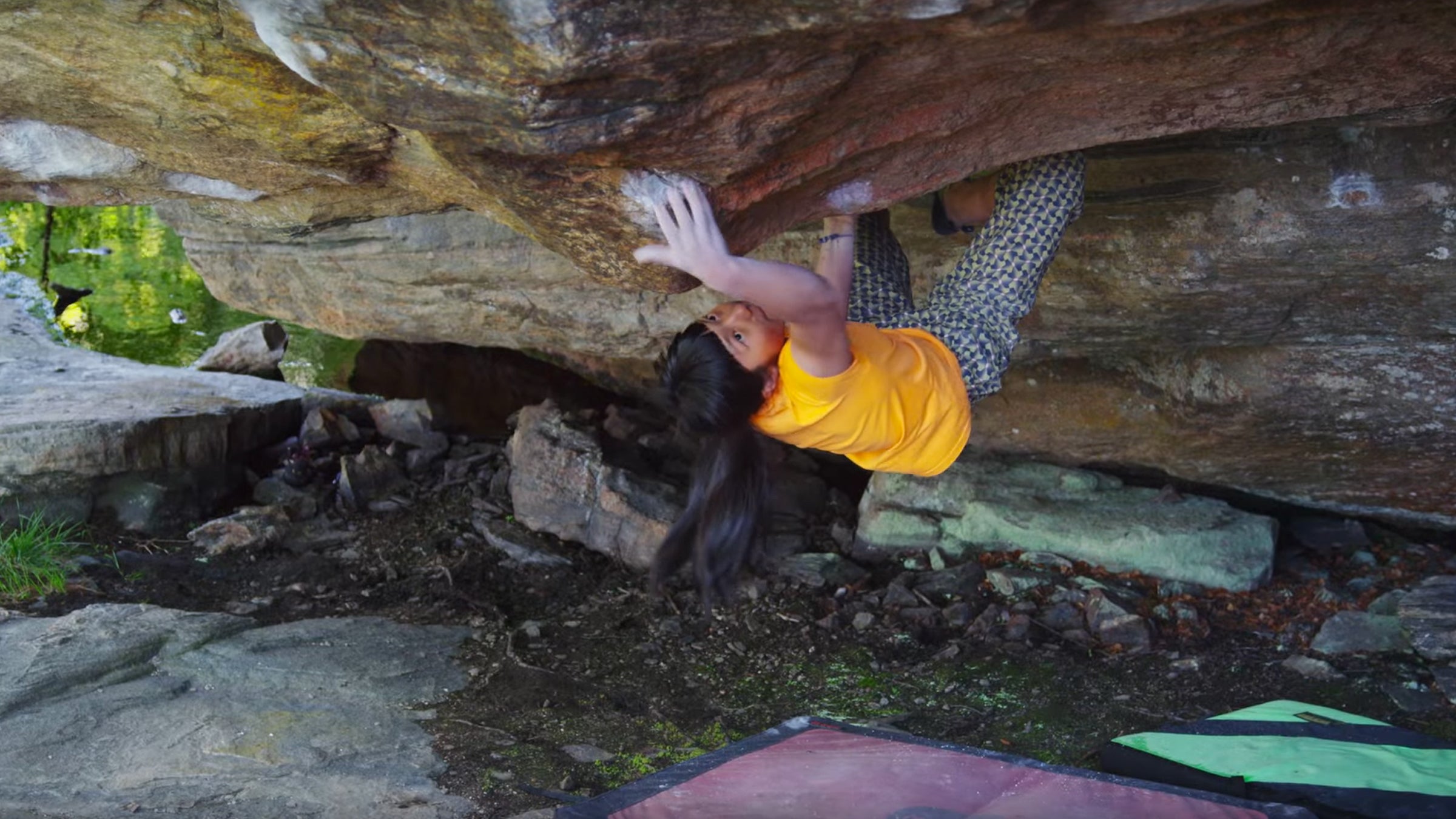 Shiraishi is the second female climber ever to conquer a V14 problem.