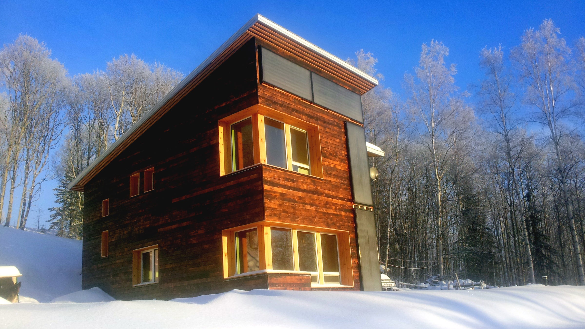 Bruno and Judith Grunau's house is heated by six solar thermal panels.