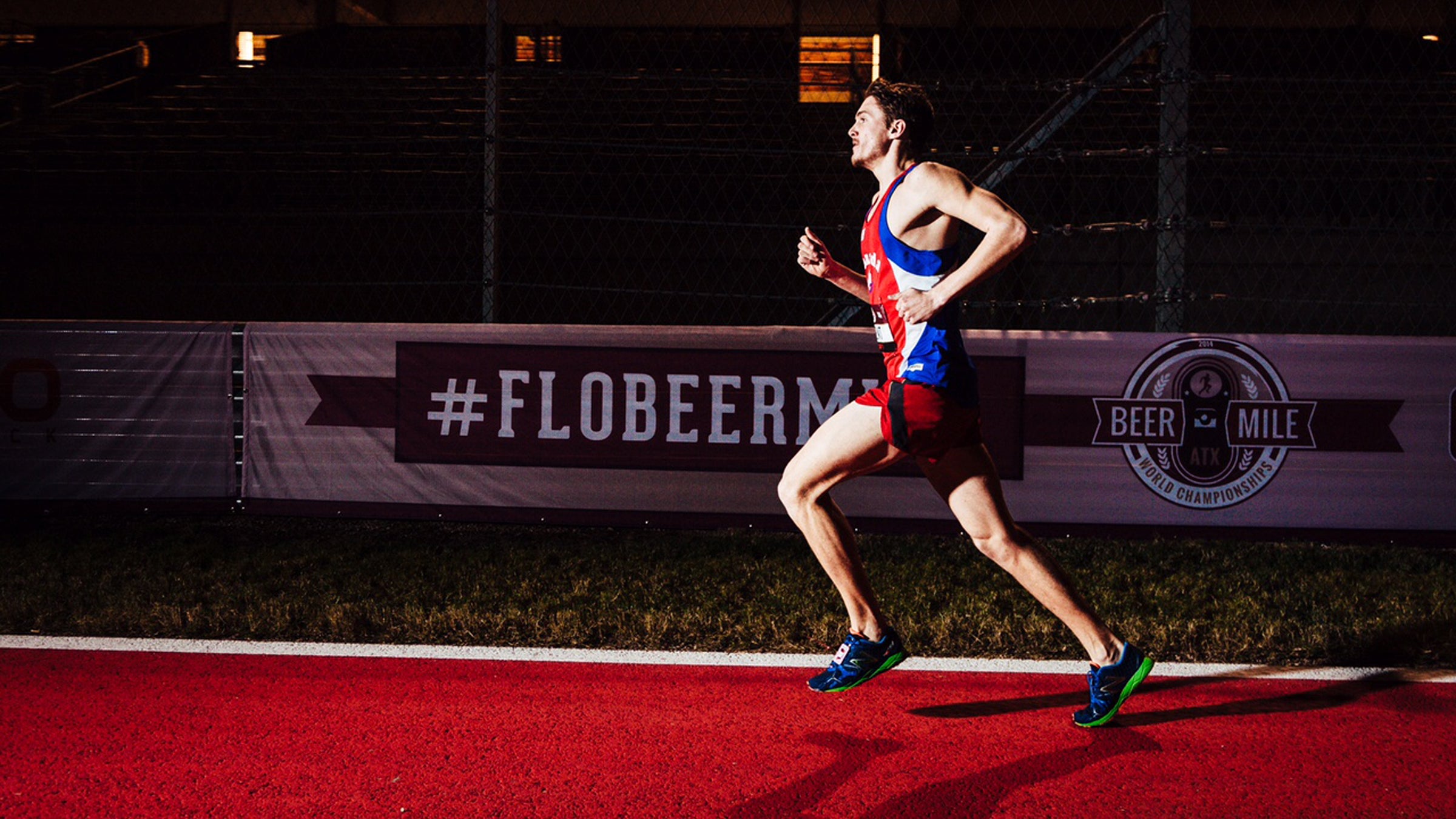 Kent holds the beer-mile world record at 4:51. 