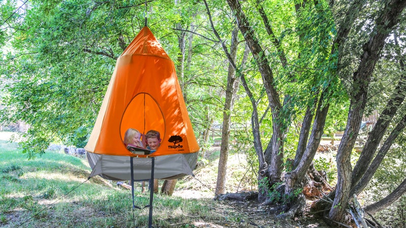 What do you get when you cross a tent with a hammock?