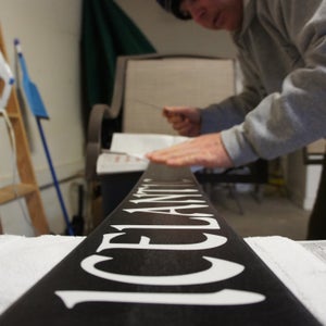 It's important to keep your skis constantly waxed.