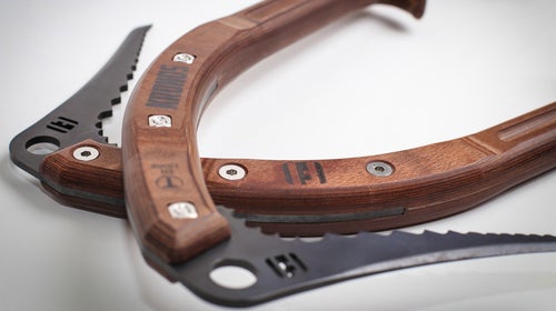 Next step: convincing climbers that this ax is strong as steel.