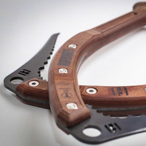 Next step: convinving climbers this ax is strong as steel.
