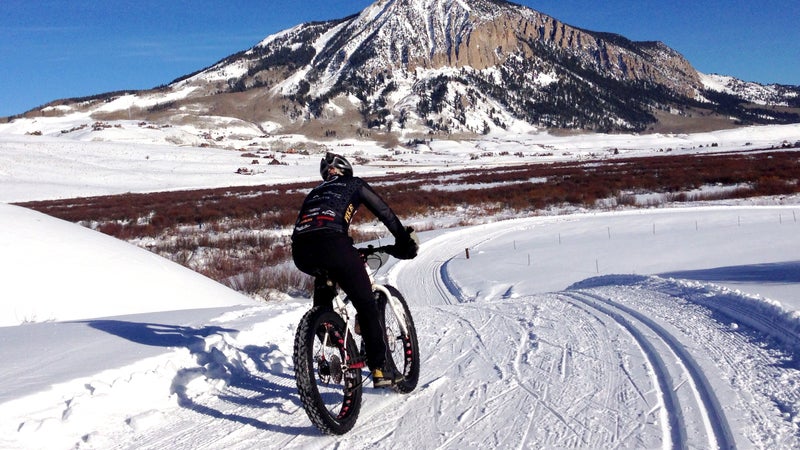 Snow Biking Crested Butte, Colorado