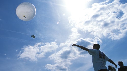 This photo from a 2003 National Center for Atmospheric Research project shows an instrument similar to what Marty Ralph's team uses in California.