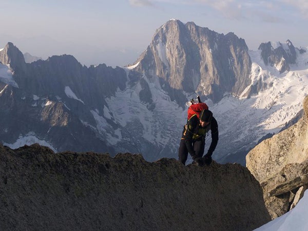 Two years ago, Ueli Steck undertook a project to summit 82 13,000-foot peaks in the Swiss, French, and Italian Alps in 80 days via bike, foot, and paraglider.