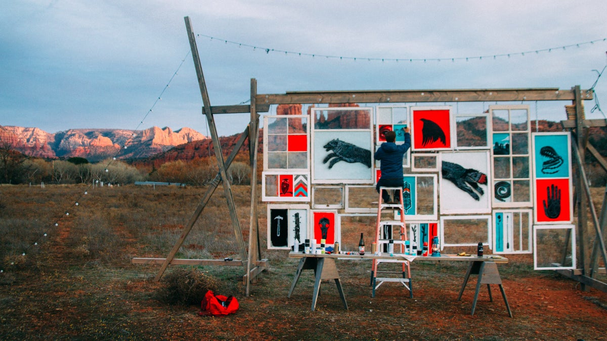 Climbing Meets Art at Sedona’s Cathedral Rock