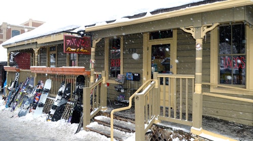 Davanza's Pizza is located right near the Town Lift.