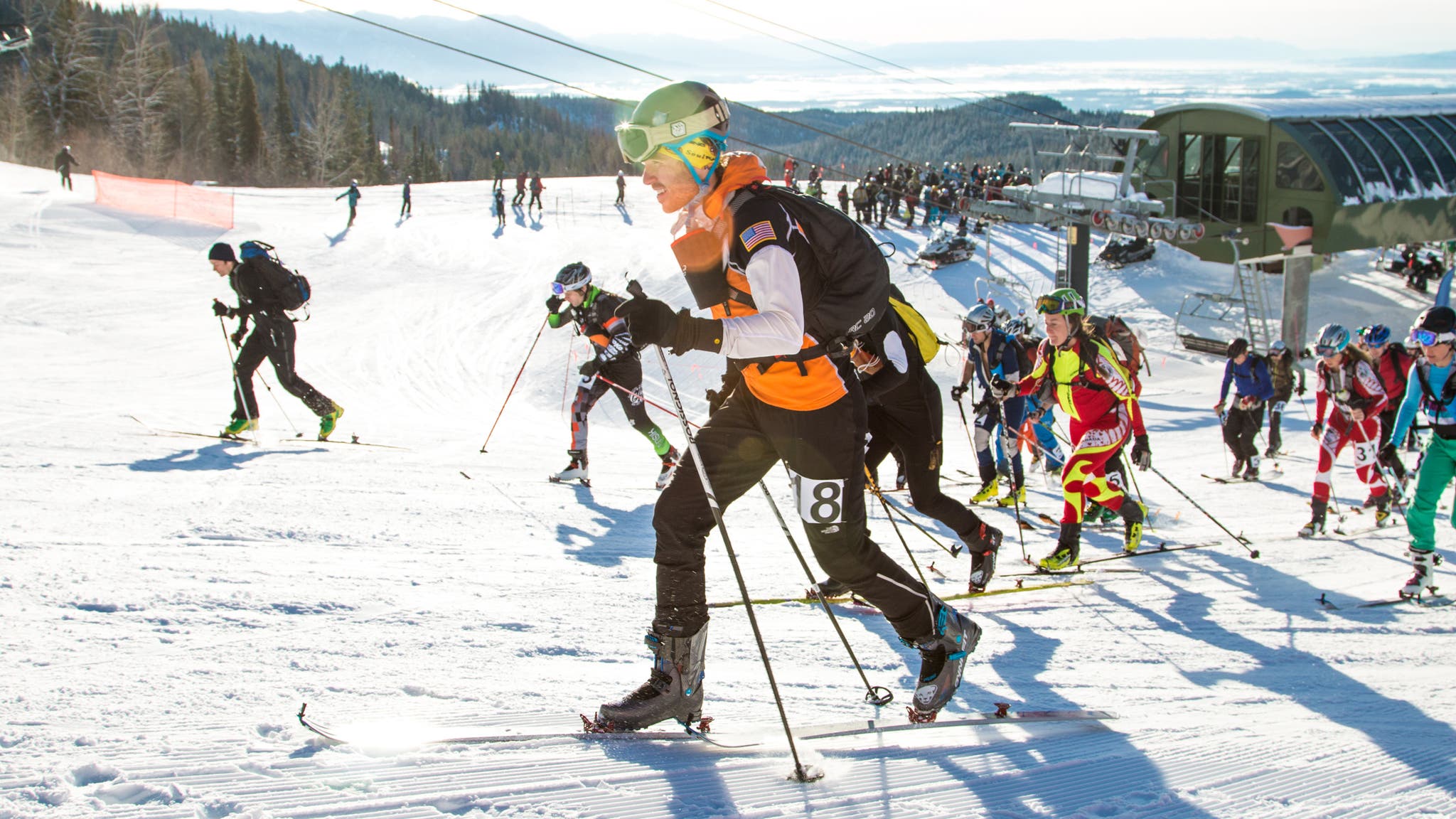 Ultrarunner and skimo racer Mike Foote at the Whitefish Whiteout.